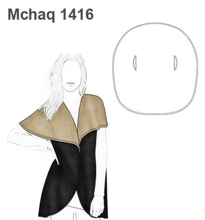 MOLDE CHAQUETA TAPADO CIRCULAR MUJER 1416