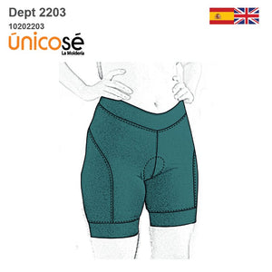 MOLDE DEPORTE CALZA CICLISMO MUJER 2203