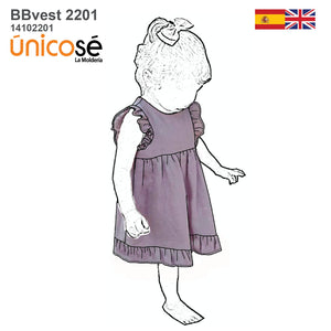 MOLDE VESTIDO BASICO BEBE 2201