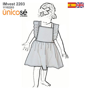 MOLDE VESTIDO SOLERA NIÑA 2203