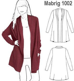 MOLDE ABRIGO TEJIDO OVERSIZE MUJER 1002