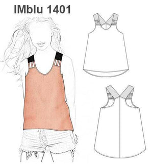 MOLDE BLUSA EVASE NIÑA 1401