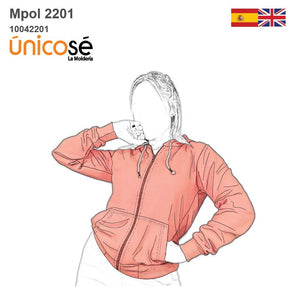 MOLDE POLERON CANGURO MUJER 2201