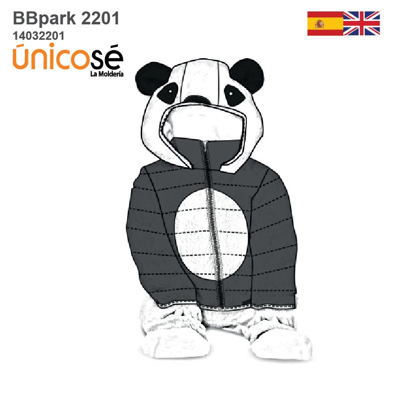 MOLDE PARKA PANDA BEBE 2201