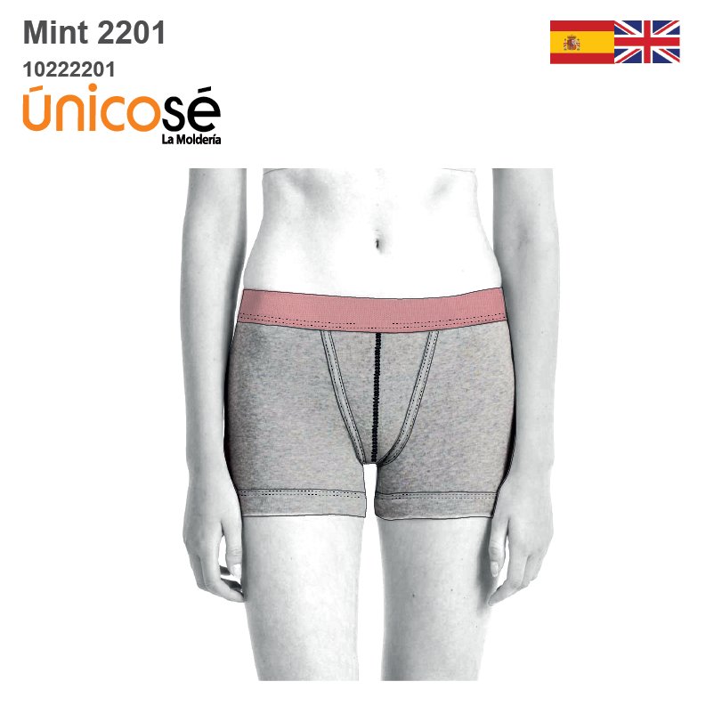 MOLDE INTERIOR CALZON BOXER MUJER 2201