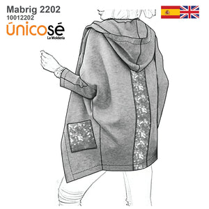 MOLDE ABRIGO KIMONO MUJER 2202