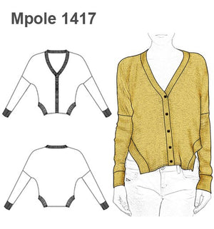 MOLDE POLERA CHALECO MUJER 1417