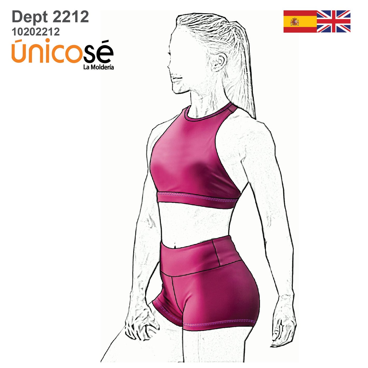 MOLDE DEPORTE CONJUNTO MUJER 2212