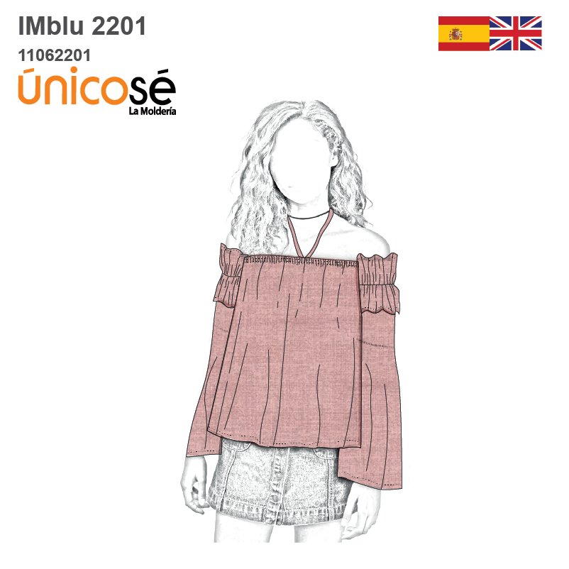 MOLDE BLUSA LARGA NIÑA 2201