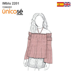 MOLDE BLUSA LARGA NIÑA 2201