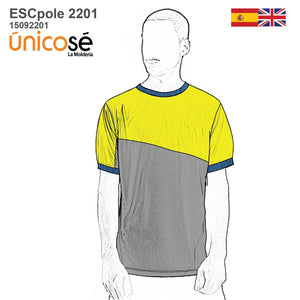 MOLDE ESCOLAR POLERA CORTES 2201