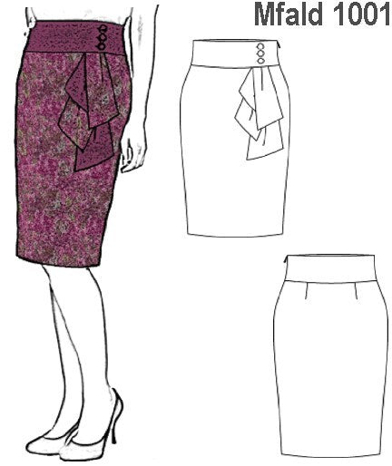 MOLDE FALDA CLASICA MUJER 1001