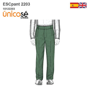 MOLDE PANTALON ESCOLAR CLASICO 2203