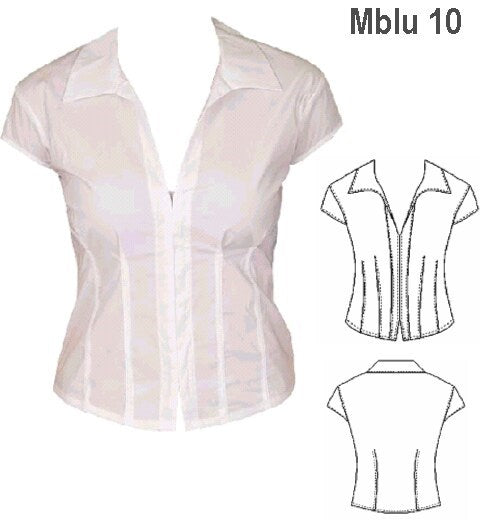 MOLDE BLUSA CON CIERRE MUJER 0910