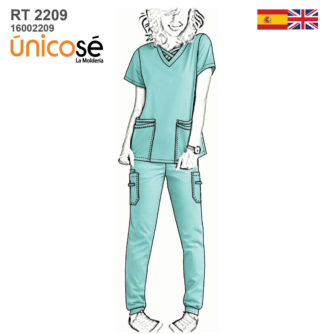 MOLDE CONJUNTO MEDICO MUJER 2209