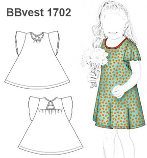 MOLDE VESTIDO BASICO BEBE 1702