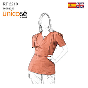 MOLDE BLUSA SANITARIA MUJER RT 2210