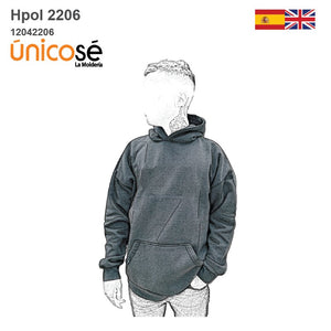 MOLDE POLERON CANGURO HOMBRE 2206