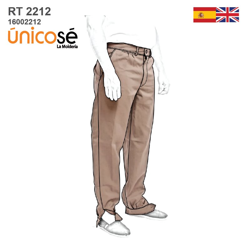 MOLDE PANTALON BOMBACHA DE CAMPO RT 2212