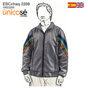 MOLDE CHAQUETA ESCOLAR CORTES 2208