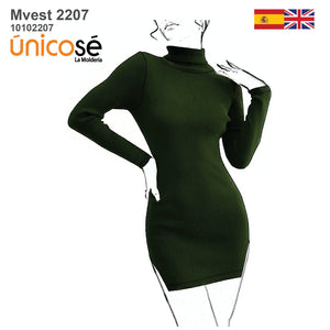 MOLDE VESTIDO AJUSTADO MUJER 2207
