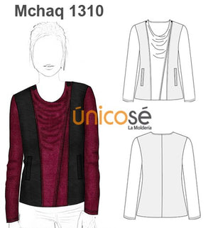 MOLDE CHAQUETA CRUZADA MUJER 1310