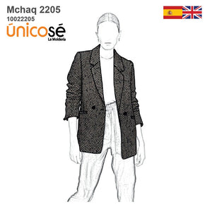 MOLDE CHAQUETA RECTA MUJER 2205