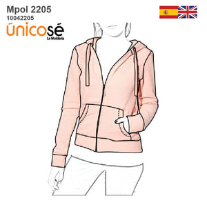 MOLDE POLERON CANGURO MUJER 2205