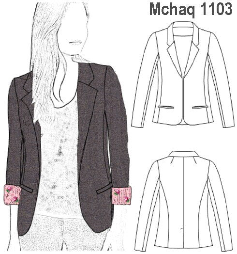 MOLDE BLAZER MUJER 1103