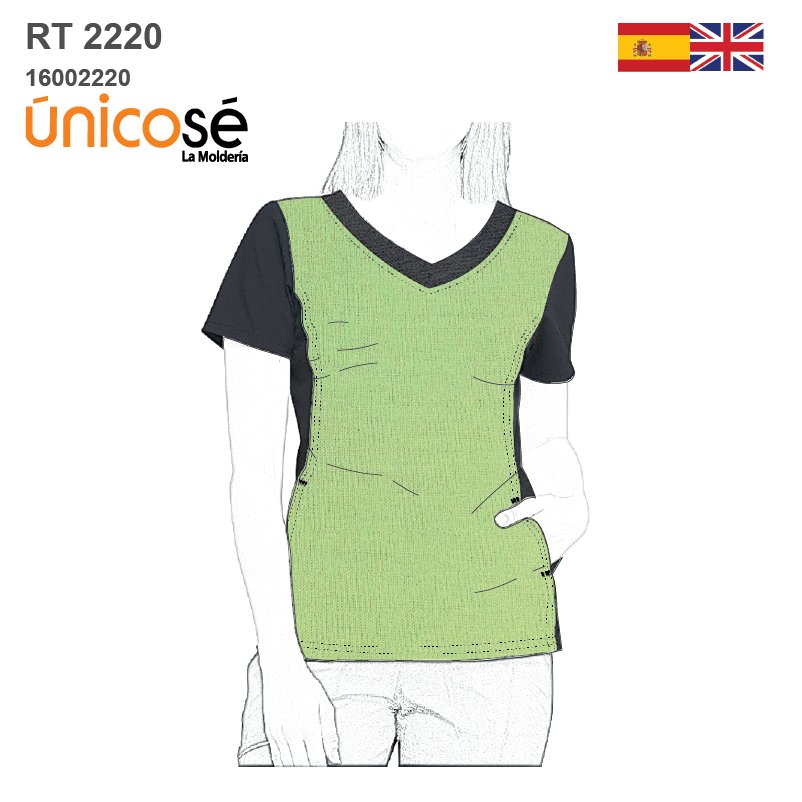 MOLDE BLUSA SANITARIA MUJER RT 2220