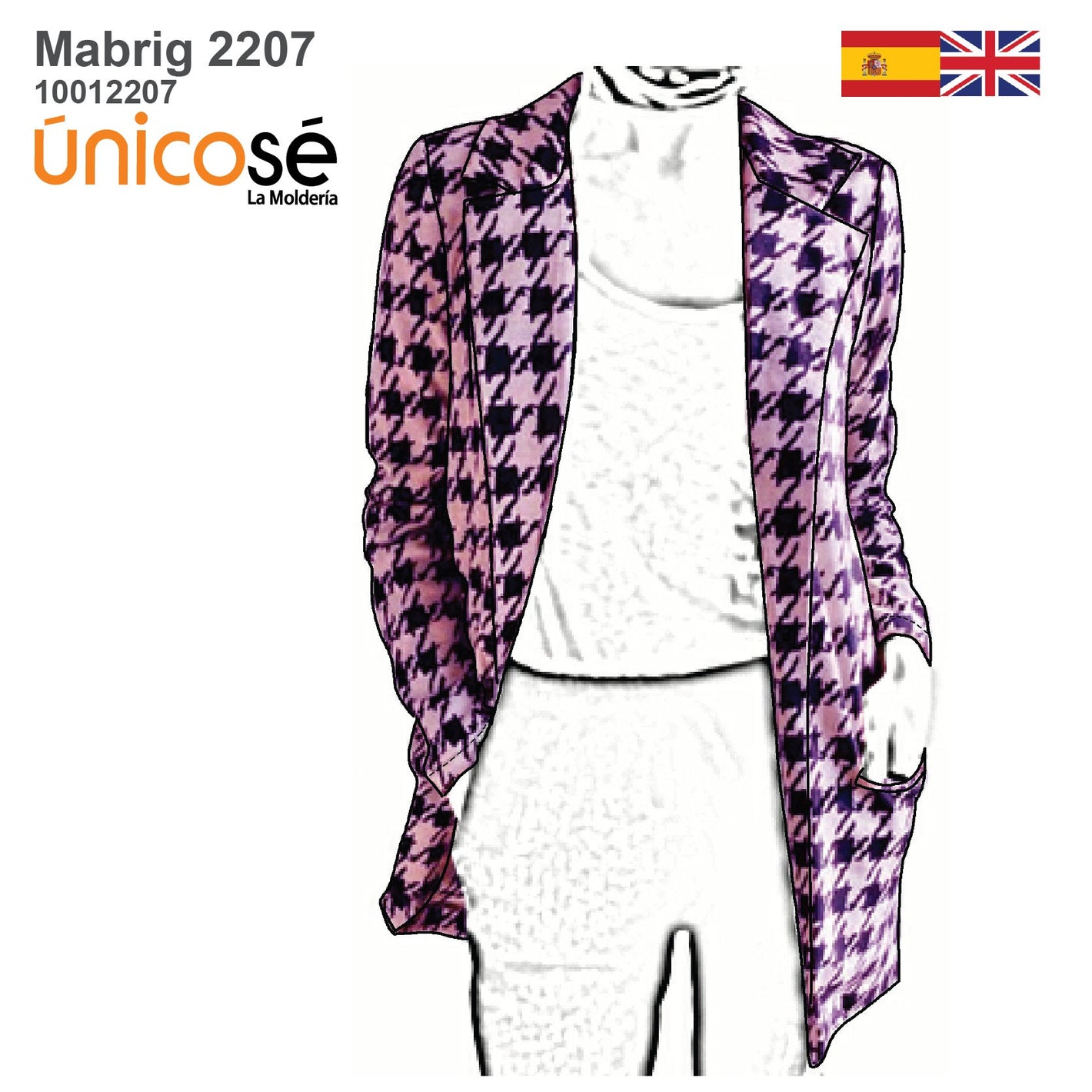 MOLDE ABRIGO BLAZER MUJER 2207