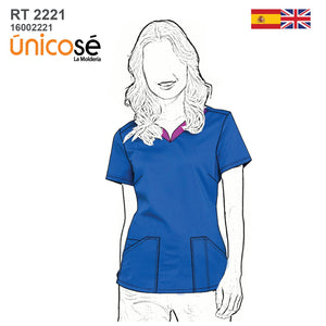 MOLDE BLUSA SANITARIA MUJER 2221