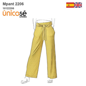 MOLDE PANTALON BASICO MUJER 2206