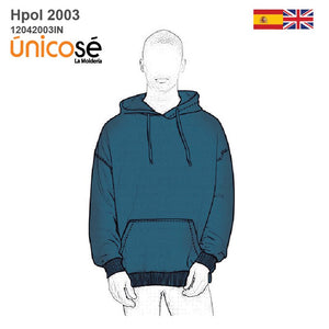 MOLDE POLERON CANGURO HOMBRE 2003IN