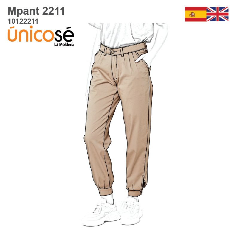 MOLDE PANTALON BOMBACHO MUJER 2211