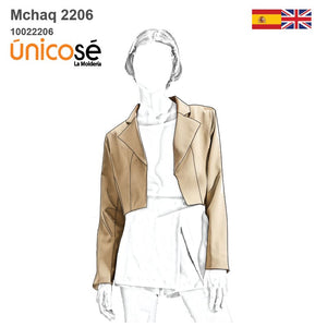 MOLDE CHAQUETA BLAZER MUJER 2206