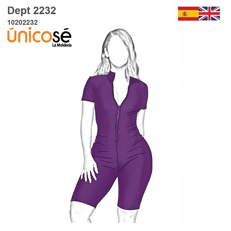 MOLDE DEPORTE CATSUIT MUJER 2232