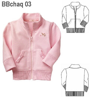 MOLDE CHAQUETA POLAR BEBE 0903