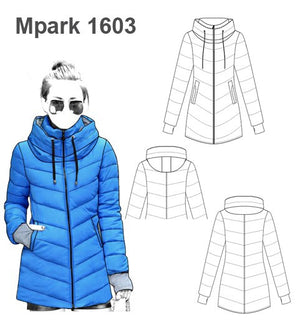 MOLDE PARKA LARGA MUJER 1603