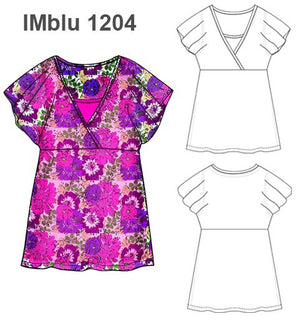 MOLDE BLUSA CORTE IMPERIO NIÑA 1204