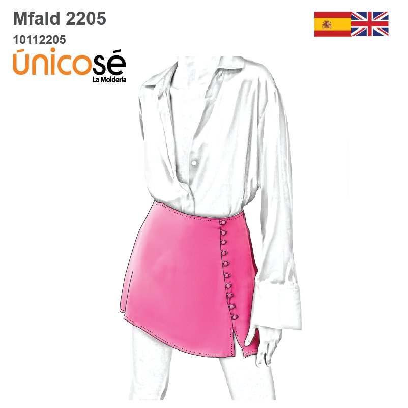 MOLDE FALDA MINI MUJER 2205