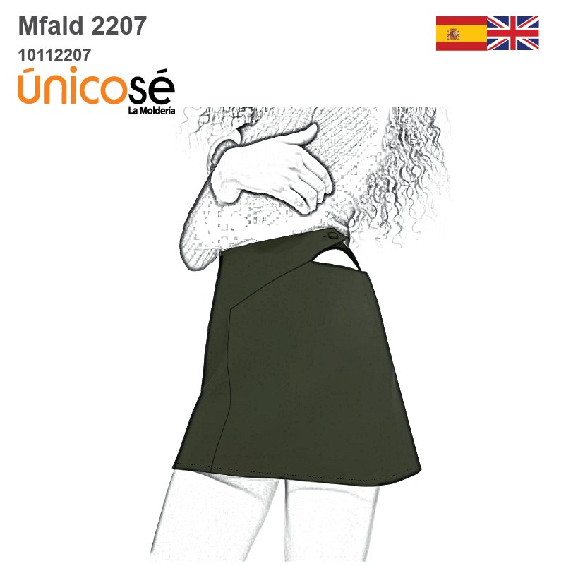 MOLDE FALDA MINI MUJER 2207