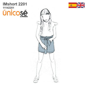 MOLDE SHORT BASICO NIÑA 2201