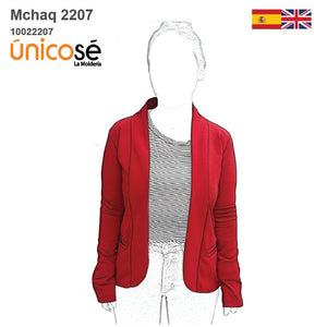 MOLDE CHAQUETA BLAZER MUJER 2207