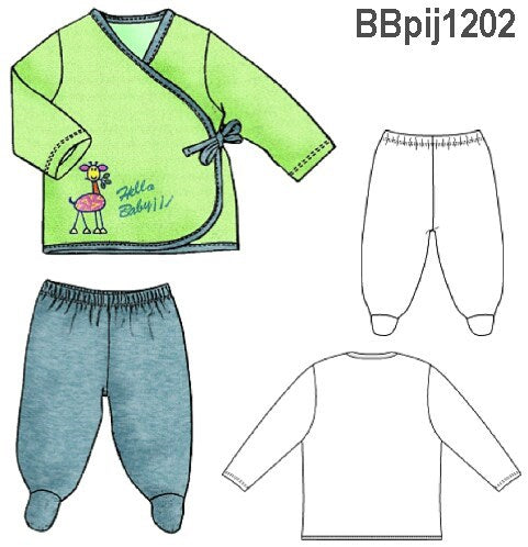 MOLDE PIJAMA BATITA BEBE 1202