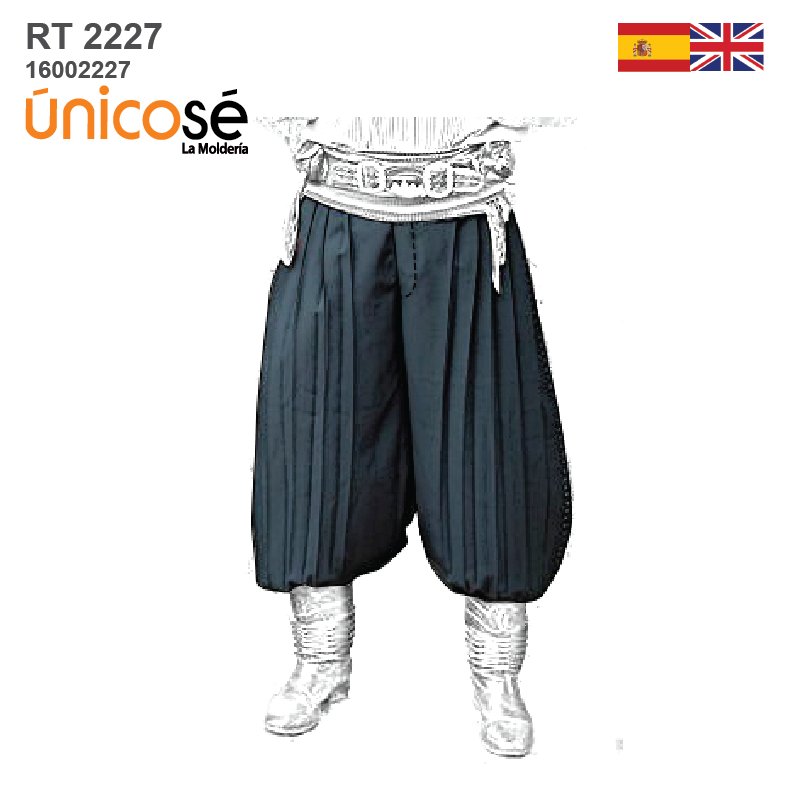 MOLDE PANTALON BOMBACHO DANZA RT 2227
