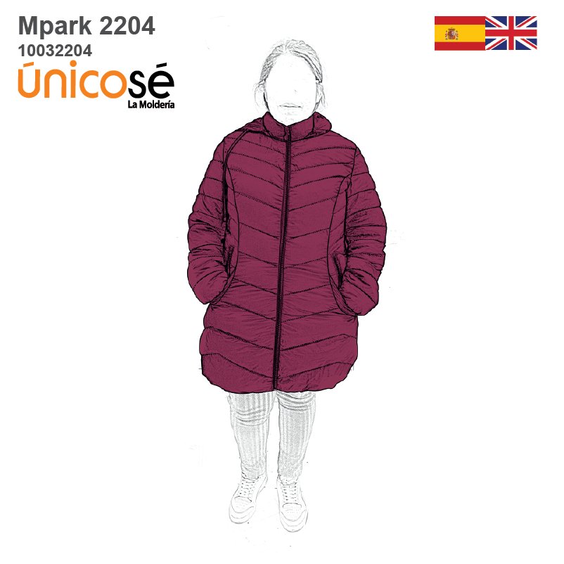 MOLDE PARKA LARGA MUJER 2204