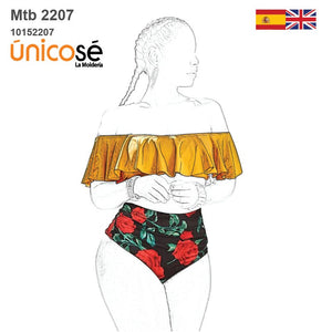 MOLDE TRAJE DE BAÑO 2 PIEZAS MUJER 2207