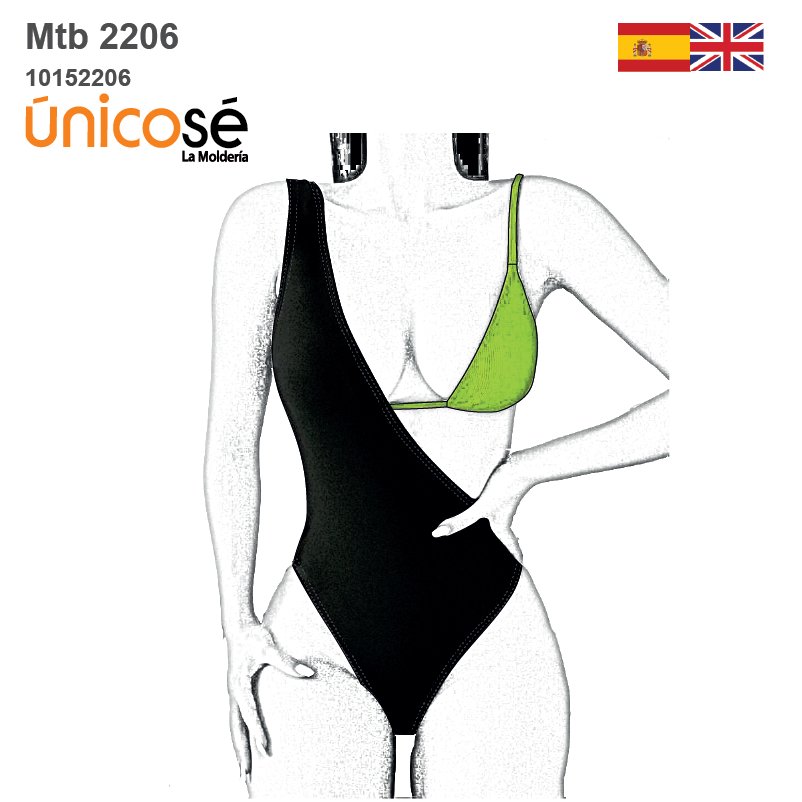 MOLDE TRAJE DE BAÑO 3 PIEZAS MUJER 2206