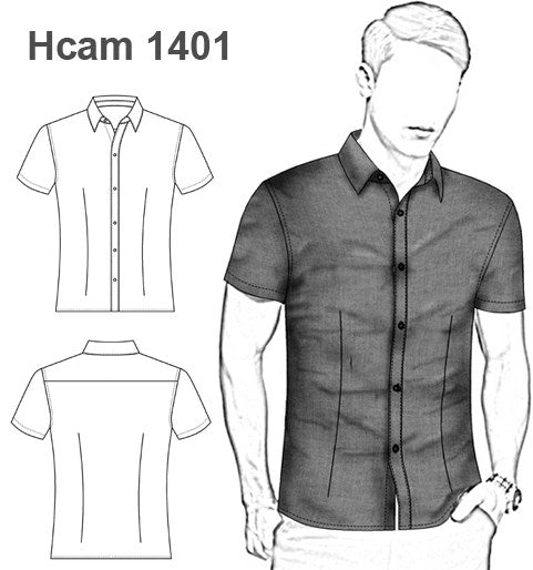 MOLDE CAMISA SLIM FIT HOMBRE 1401